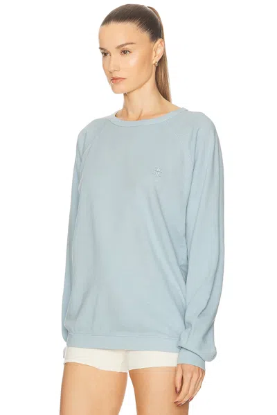 Éterne Sonny Oversized Cotton Sweatshirt In Blue