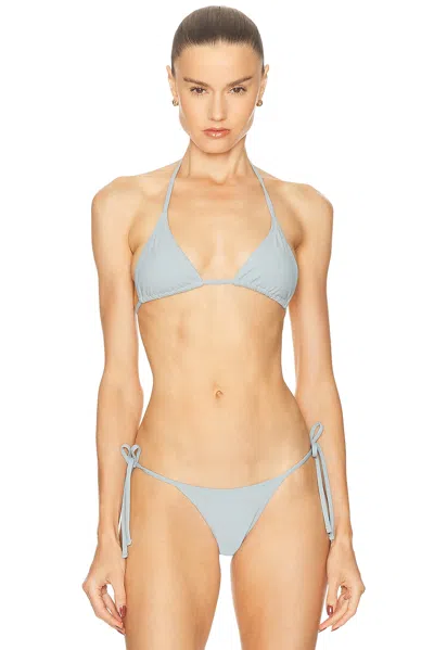 Éterne Isla Bikini Top In Blue