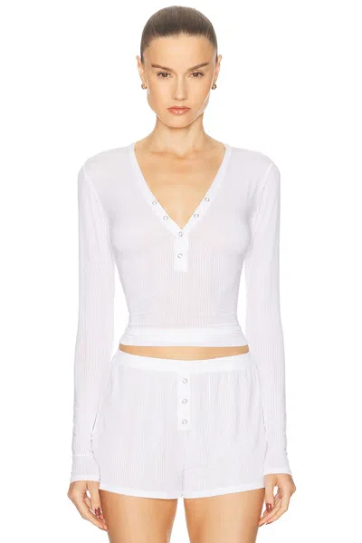 Negative Underwear Whipped Henley In White
