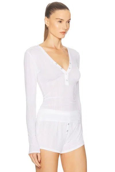 Negative Underwear Whipped Henley In White
