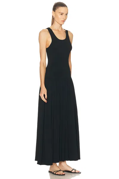 Loulou De Saison Jada Long Knit Dress In Black