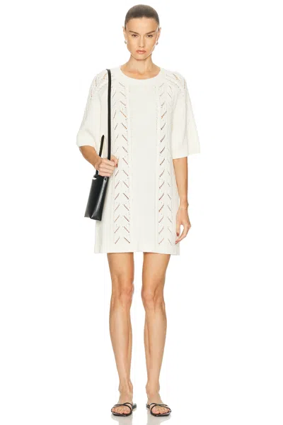 Loulou De Saison Arman Oversized Short Dress In White