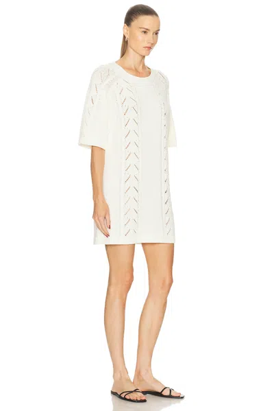 Loulou De Saison Arman Oversized Short Dress In White