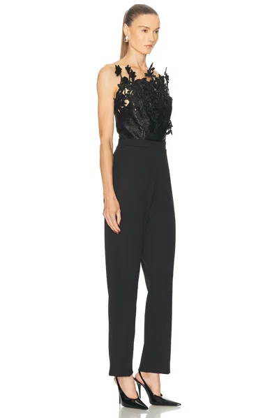 Oscar De La Renta Strapless Jumpsuit