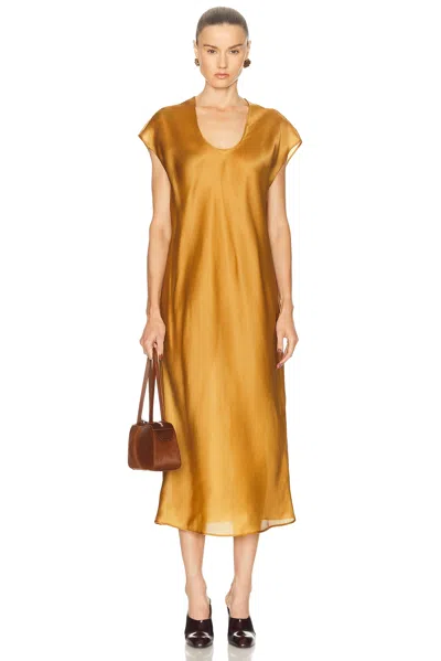 Khaite Darby Cap-sleeve Bias Silk Maxi Dress