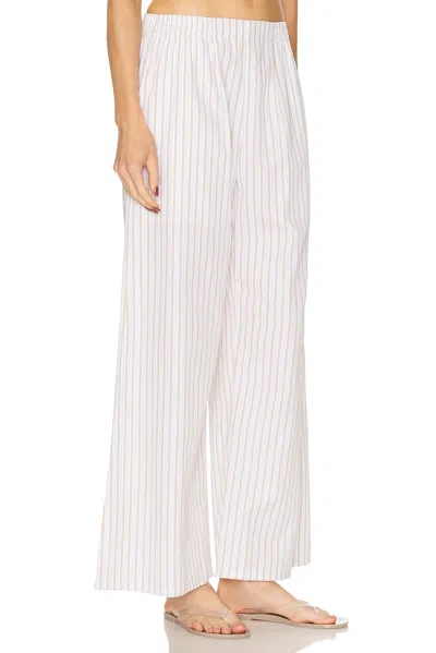 Leset Yoshi Wide Leg Boxer Pant In Gray
