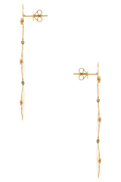 Siena Jewelry Flower Drop Earrings In Gold