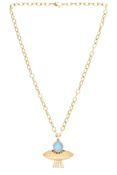 Siena Jewelry Ufo Charm Chain Necklace In Gold