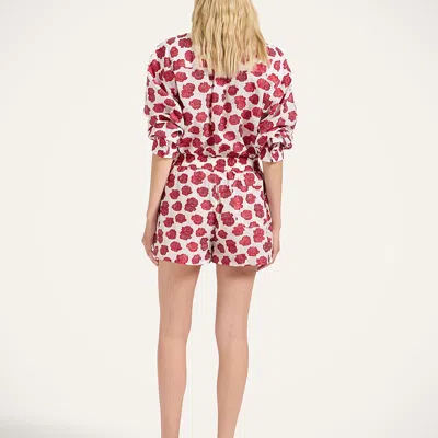 La Doublej Pull-up Shorts In Red