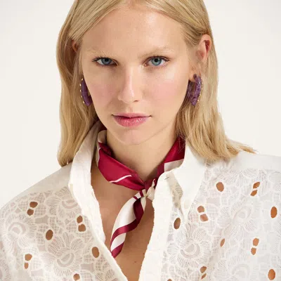 La Doublej Mini Foulard In Pink
