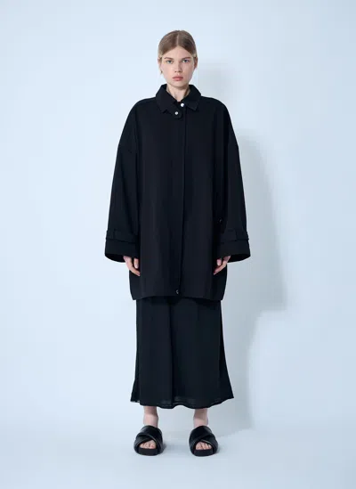 Totême Oversized Trench Jacket In Black