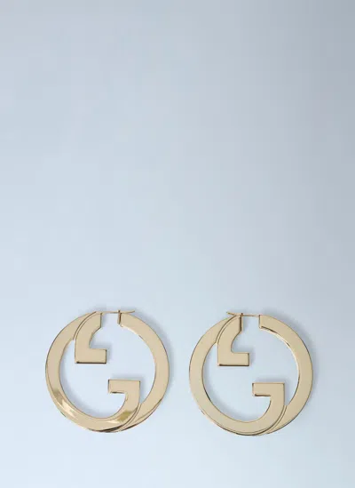 Gucci Women Interlocking G Earrings In Gold