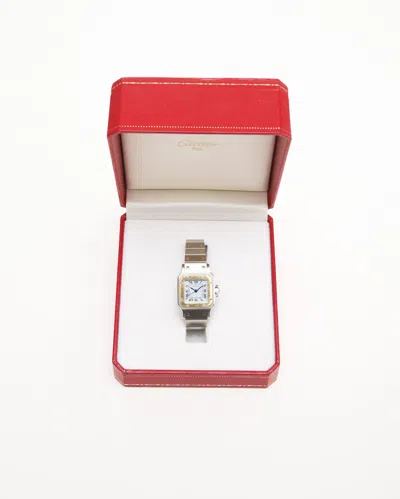 Cartier Santos Galbée Automatic 24mm Full Set Watch In Neutral