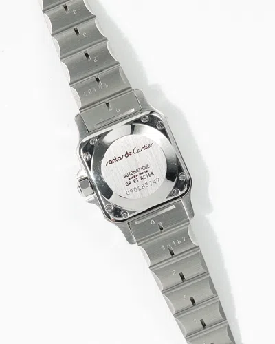 Cartier Santos Galbée Automatic 24mm Full Set Watch In Neutral