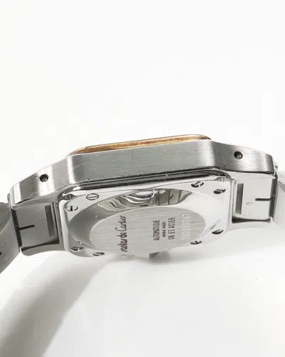 Cartier Santos Galbée Automatic 24mm Full Set Watch In Neutral