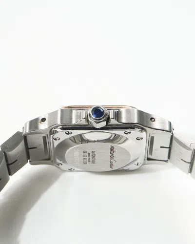 Cartier Santos Galbée Automatic 24mm Full Set Watch In Neutral