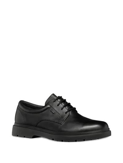 Geox Spherica Lace-up Shoes In Black