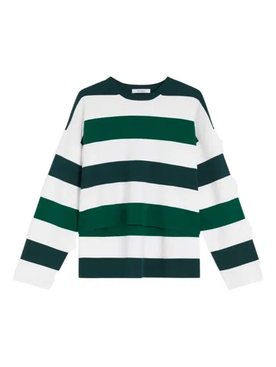Max Mara Jesone Stretch Viscose Blend Sweater In Green