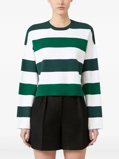 Max Mara Jesone Stretch Viscose Blend Sweater In Green