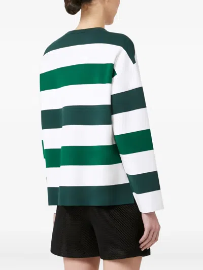 Max Mara Jesone Stretch Viscose Blend Sweater In Green