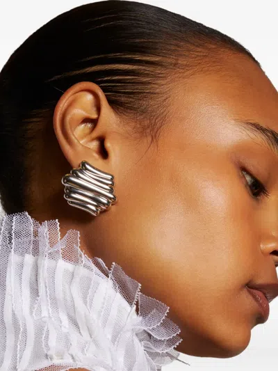 Khaite Crema Earrings In Metallic
