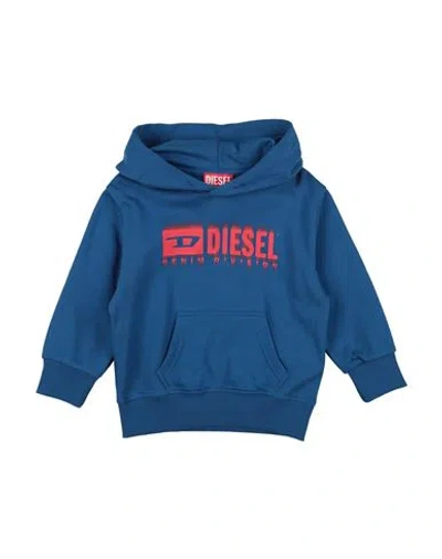 Diesel Toddler Boy Sweatshirt Navy Size 6 Cotton, Elastane In Blue