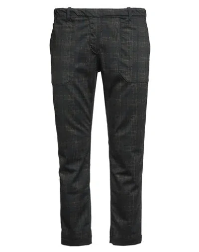 Bob Man Pants Dark Brown Size 40 Polyester, Viscose, Elastane In Black
