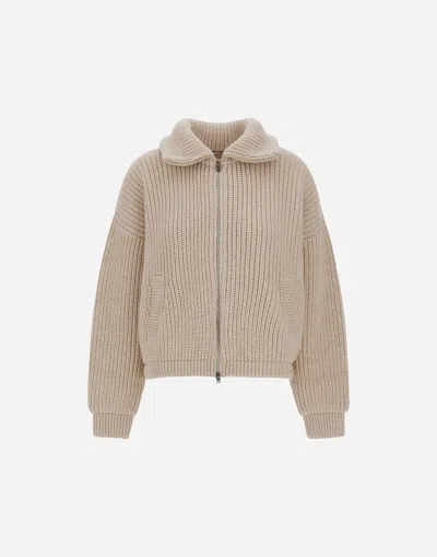Herno Resort Cardigan In Infinity In Neutral