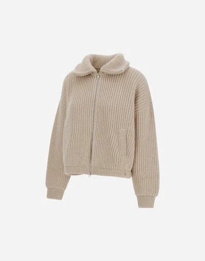 Herno Resort Cardigan In Infinity In Neutral