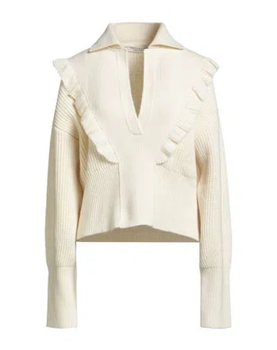 Philosophy Di Lorenzo Serafini Woman Sweater Cream Size 12 Virgin Wool In Neutral