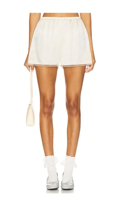 Donni Silk Lace Tap Short In White