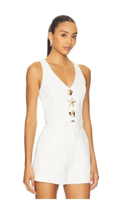 Amanda Uprichard Paltrow Vest In White