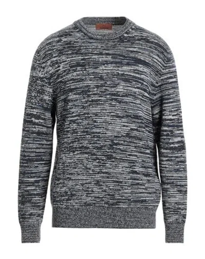 Missoni Man Sweater Navy Size 46 Cashmere In Gray