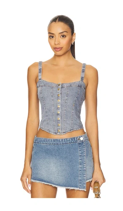 Heartloom Diane Top In Gray