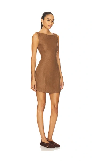 Faithfull The Brand Lydie Mini Dress In Brown