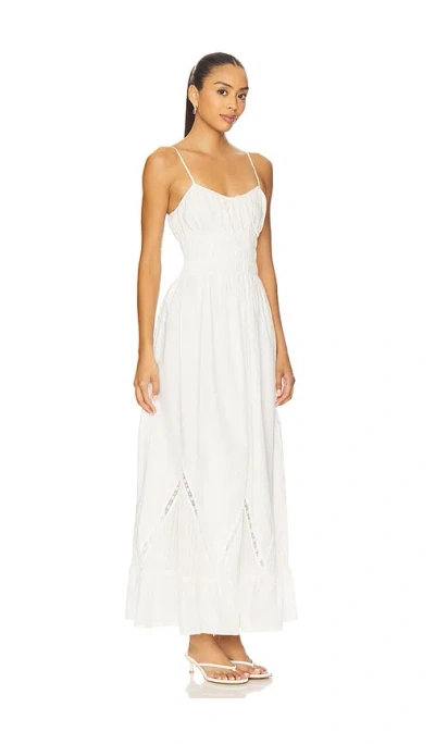Faithfull The Brand Melina Cotton Voile Maxi Dress In White