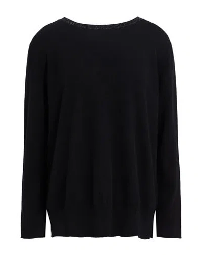 Fabiana Filippi Woman Sweater Black Size 6 Virgin Wool, Silk, Cashmere In Black