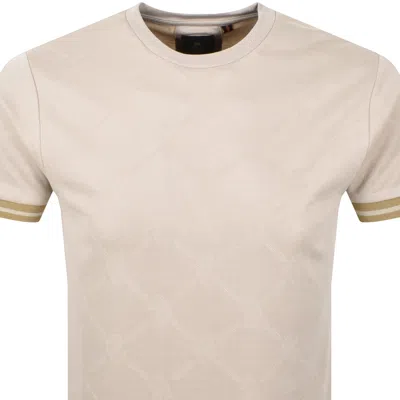 Luke 1977 Hyde Textured T Shirt Beige
