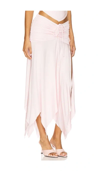 Lovers & Friends Surya Midi Skirt In Pink