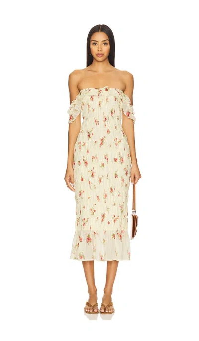 Tularosa Esmie Midi Dress In Neutral