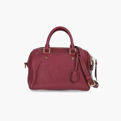 Pre-owned Louis Vuitton Empreinte Speedy Bandoliere 25 Crossbody Bag In Purple