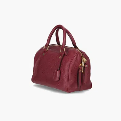 Pre-owned Louis Vuitton Empreinte Speedy Bandoliere 25 Crossbody Bag In Purple