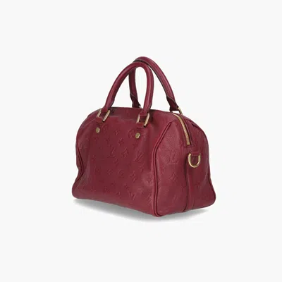 Pre-owned Louis Vuitton Empreinte Speedy Bandoliere 25 Crossbody Bag In Purple