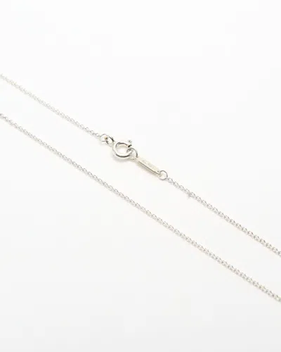 Tiffany & Co Return To Mini Double Heart Pendant Necklace In Metallic