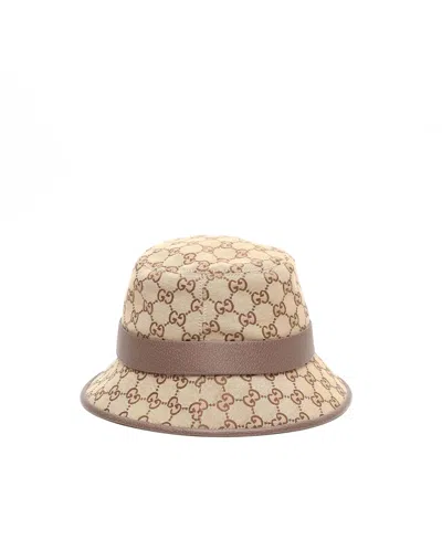 Gucci Gg Canvas Bucket Hat In Neutral