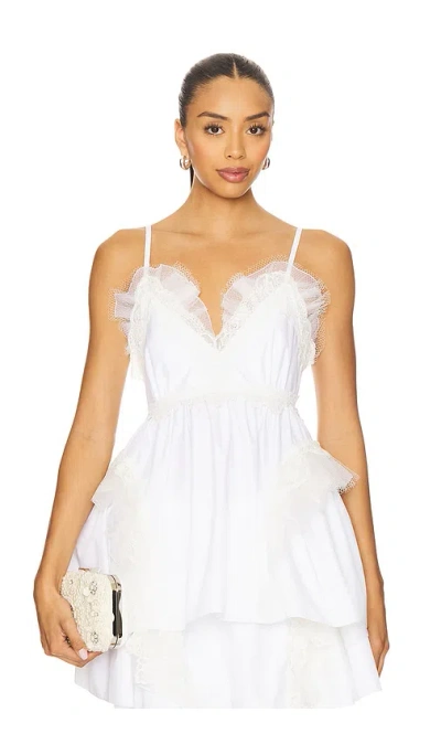 Vaillant Poplin Baby Doll Top In White