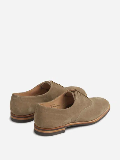 Crockett & Jones Suede Oxford Shoes In Brown