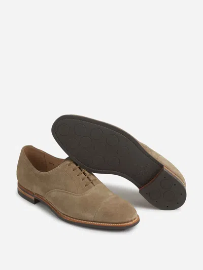 Crockett & Jones Suede Oxford Shoes In Brown