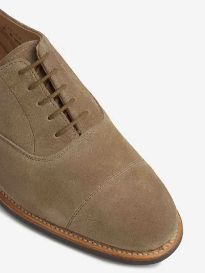 Crockett & Jones Suede Oxford Shoes In Brown