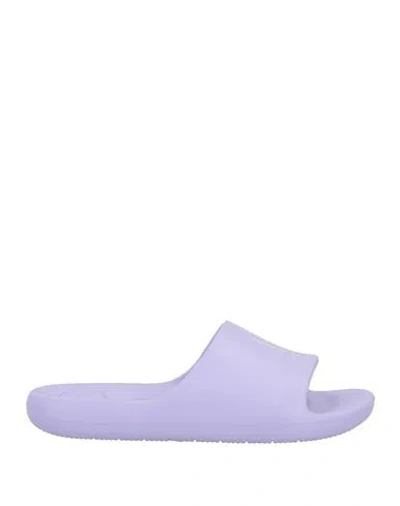 Armani Exchange Woman Sandals Lilac Size 7.5 Rubber